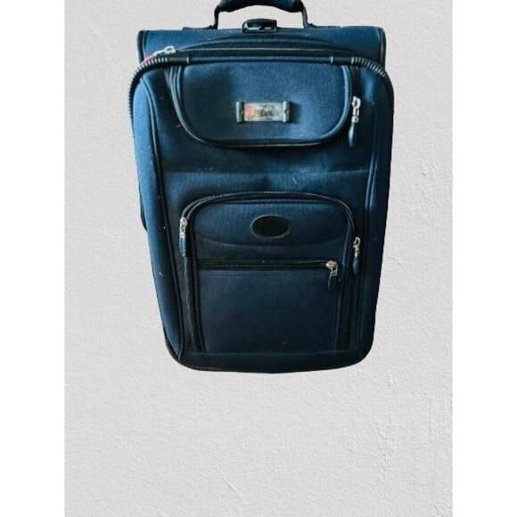 DESLEY Expandable Carry-On Suitcase 2 Wheeled Luggage  22" - Picture 2 of 16